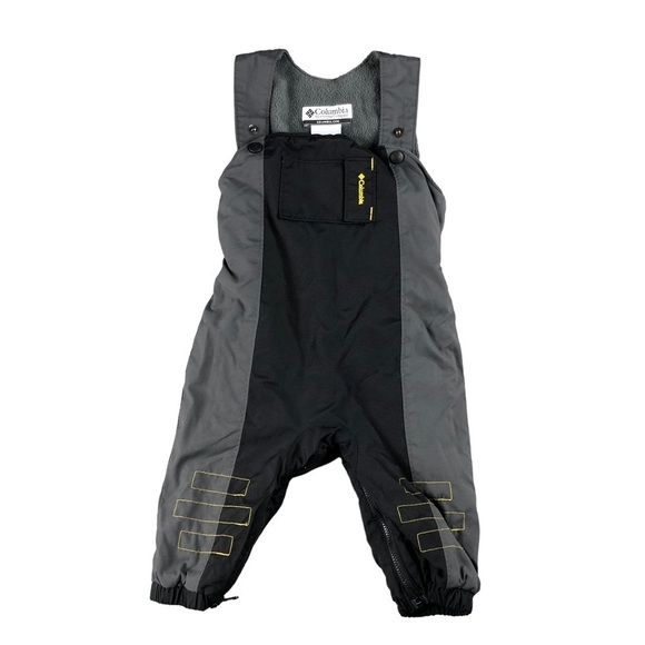 Columbia Infant Boy Girl 24 Month Black Gray Adjustable OmniShield Snow Bibs - Picture 1 of 7